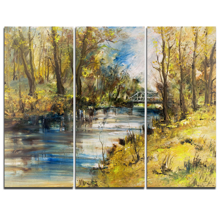 Designart - 3 Piece Wrapped Canvas Graphic Art Set | Wayfair